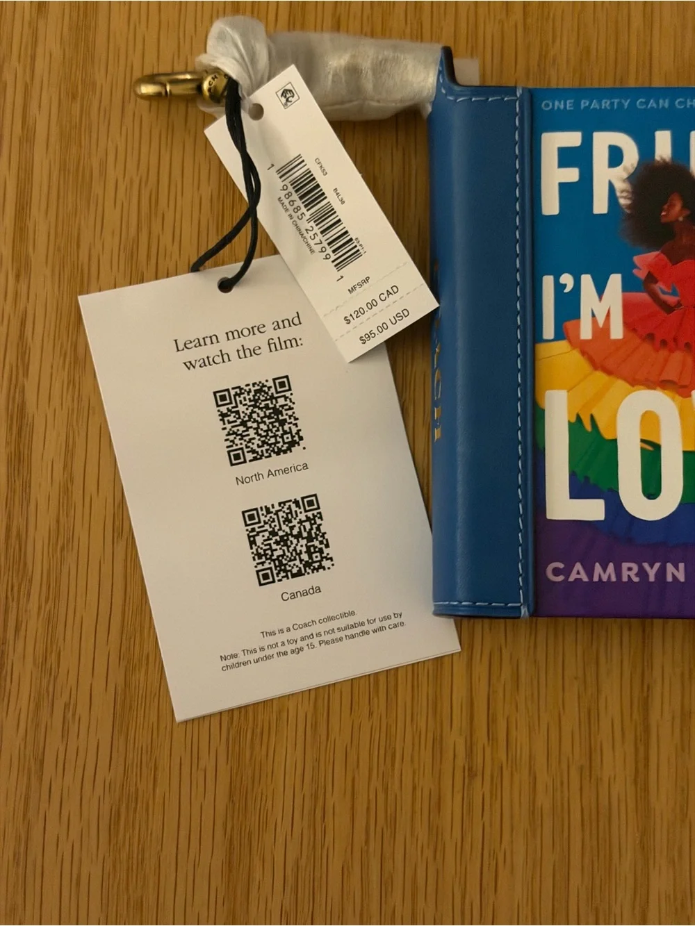 Coach “Friday, I’m in Love” Book Charm NWT